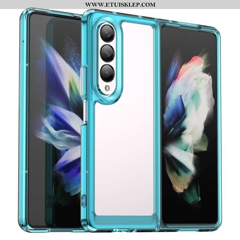 Etui do Samsung Galaxy Z Fold 4 Przezroczyste Kolorowe Krawędzie